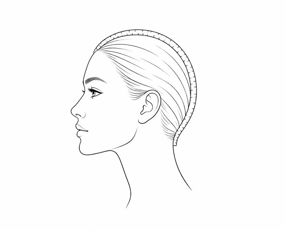 Front to nape